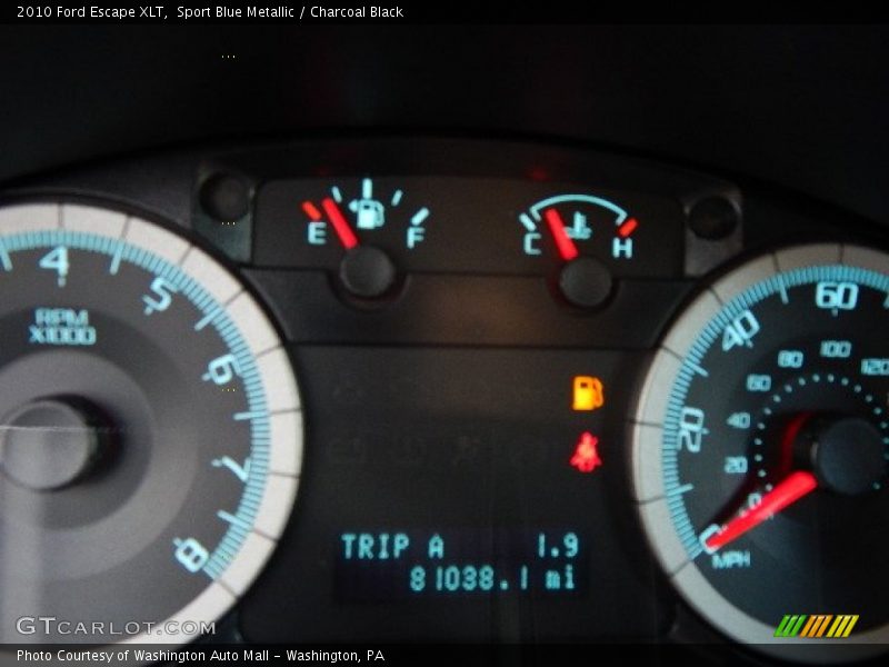 Sport Blue Metallic / Charcoal Black 2010 Ford Escape XLT