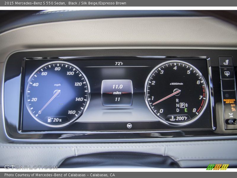 Black / Silk Beige/Espresso Brown 2015 Mercedes-Benz S 550 Sedan