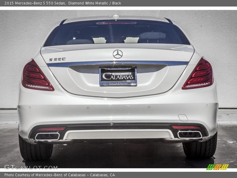 Diamond White Metallic / Black 2015 Mercedes-Benz S 550 Sedan