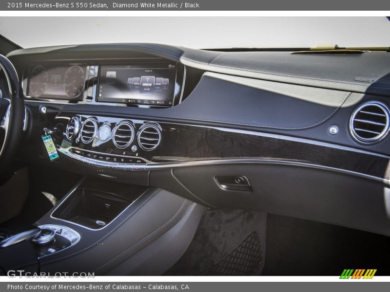 Diamond White Metallic / Black 2015 Mercedes-Benz S 550 Sedan