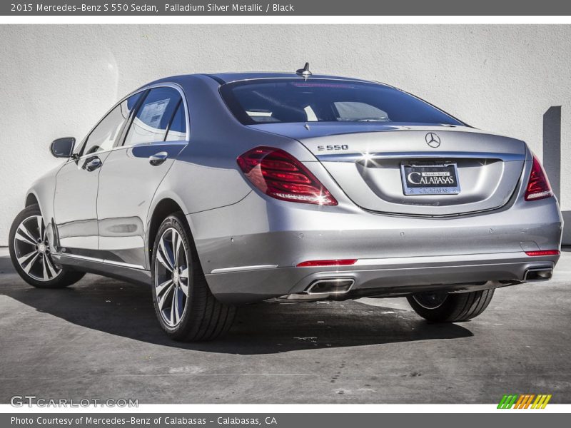 Palladium Silver Metallic / Black 2015 Mercedes-Benz S 550 Sedan