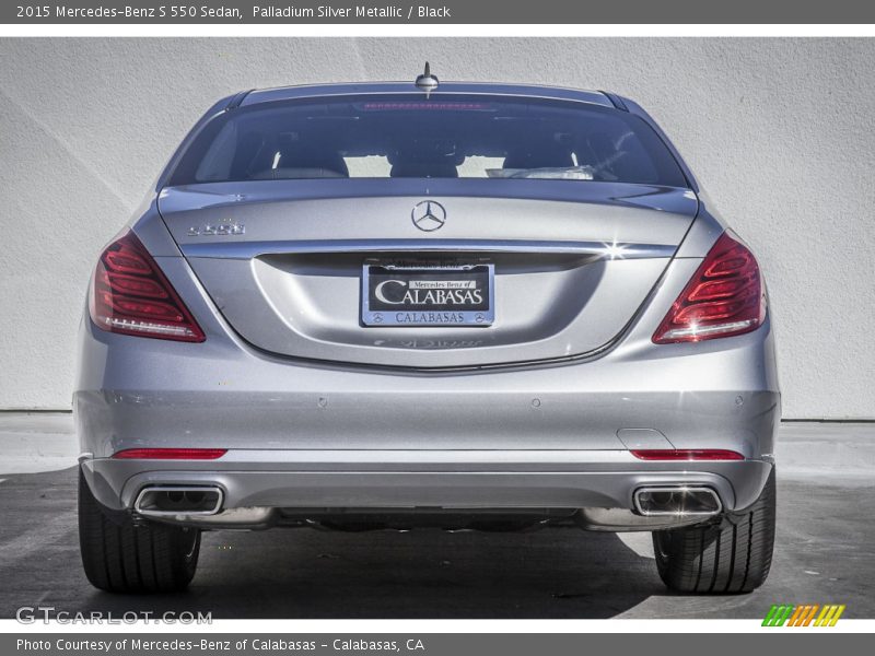 Palladium Silver Metallic / Black 2015 Mercedes-Benz S 550 Sedan