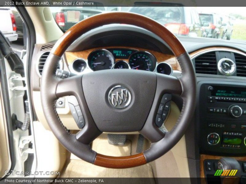 White Opal / Cashmere 2012 Buick Enclave AWD