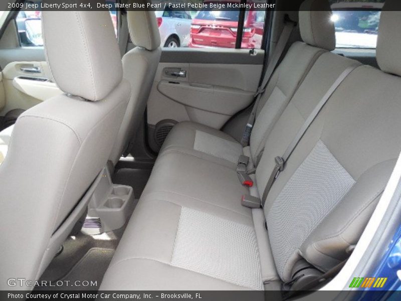 Deep Water Blue Pearl / Pastel Pebble Beige Mckinley Leather 2009 Jeep Liberty Sport 4x4