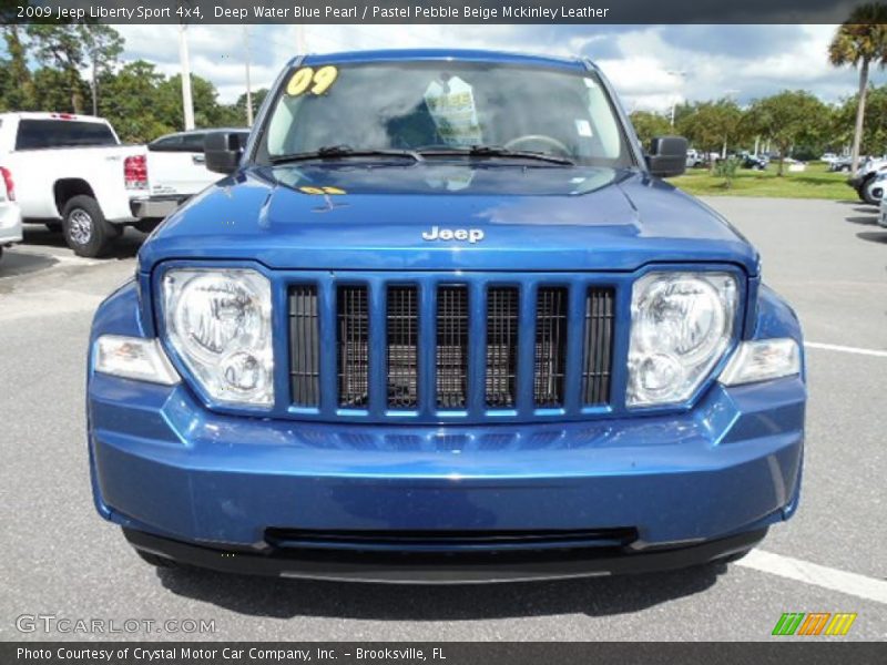 Deep Water Blue Pearl / Pastel Pebble Beige Mckinley Leather 2009 Jeep Liberty Sport 4x4