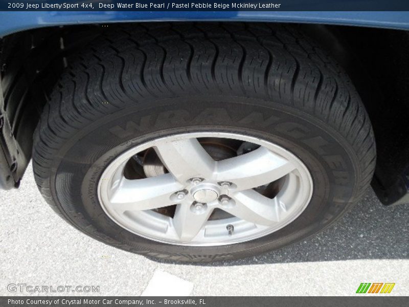 Deep Water Blue Pearl / Pastel Pebble Beige Mckinley Leather 2009 Jeep Liberty Sport 4x4