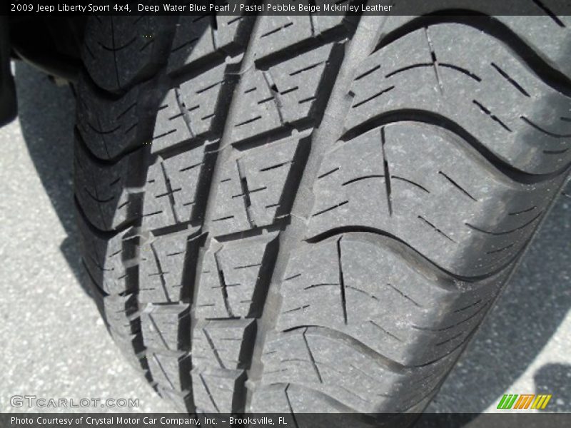 Deep Water Blue Pearl / Pastel Pebble Beige Mckinley Leather 2009 Jeep Liberty Sport 4x4