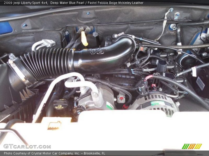 Deep Water Blue Pearl / Pastel Pebble Beige Mckinley Leather 2009 Jeep Liberty Sport 4x4