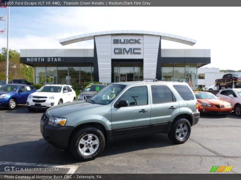 Titanium Green Metallic / Medium/Dark Flint Grey 2005 Ford Escape XLT V6 4WD