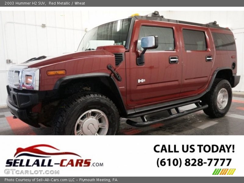Red Metallic / Wheat 2003 Hummer H2 SUV