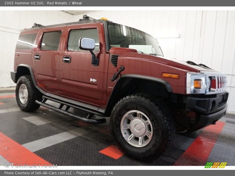 Red Metallic / Wheat 2003 Hummer H2 SUV