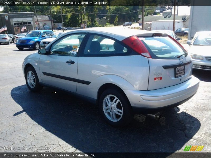 CD Silver Metallic / Medium Graphite 2000 Ford Focus ZX3 Coupe