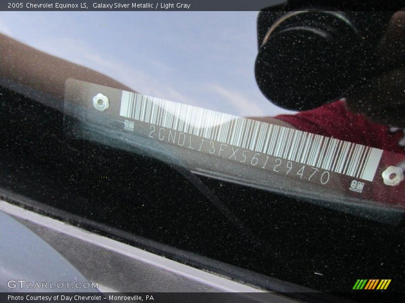 Galaxy Silver Metallic / Light Gray 2005 Chevrolet Equinox LS