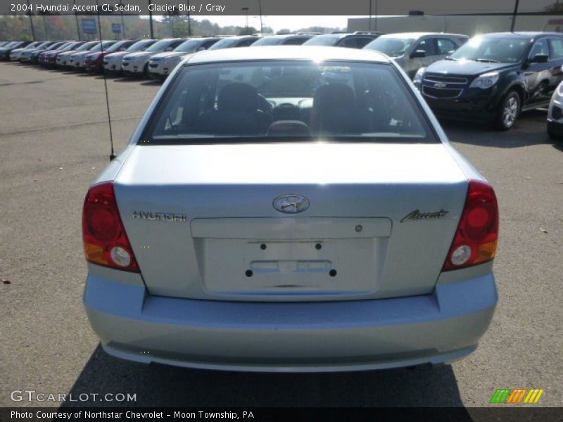 Glacier Blue / Gray 2004 Hyundai Accent GL Sedan