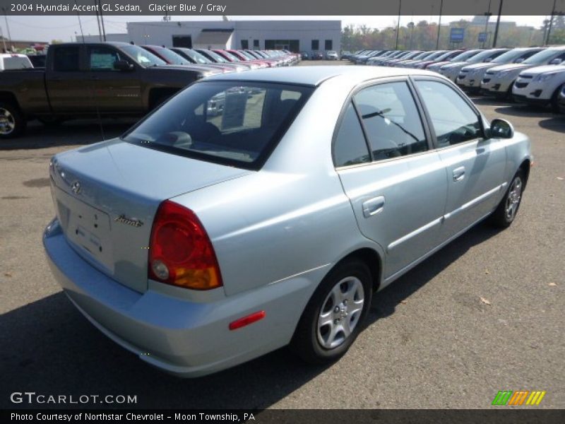 Glacier Blue / Gray 2004 Hyundai Accent GL Sedan