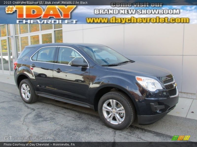Blue Velvet Metallic / Jet Black 2015 Chevrolet Equinox LS