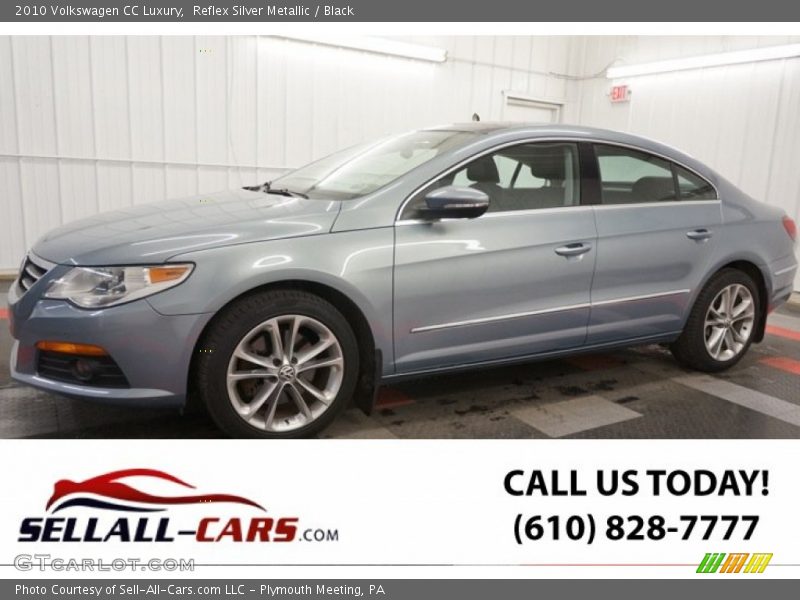 Reflex Silver Metallic / Black 2010 Volkswagen CC Luxury