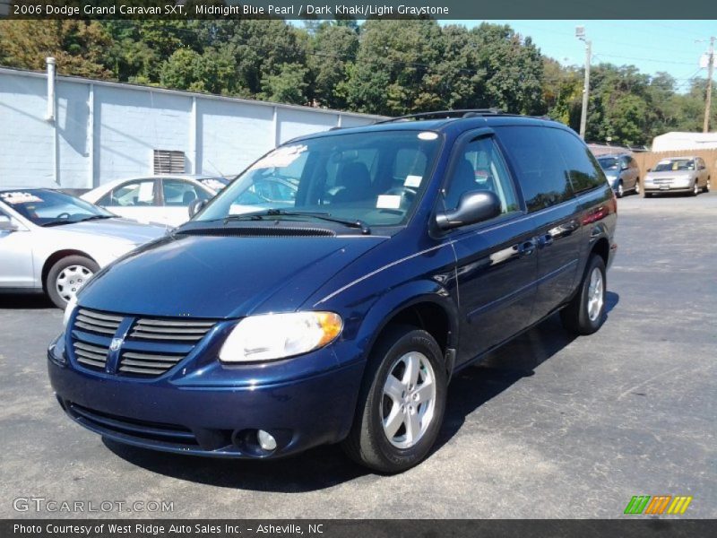 Midnight Blue Pearl / Dark Khaki/Light Graystone 2006 Dodge Grand Caravan SXT
