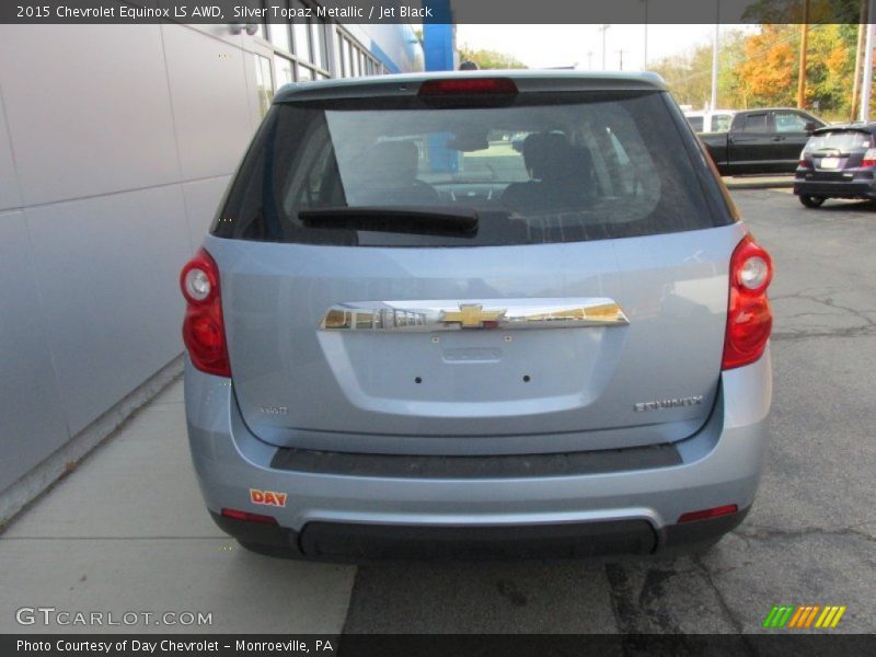 Silver Topaz Metallic / Jet Black 2015 Chevrolet Equinox LS AWD