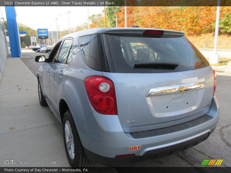 Silver Topaz Metallic / Jet Black 2015 Chevrolet Equinox LS AWD