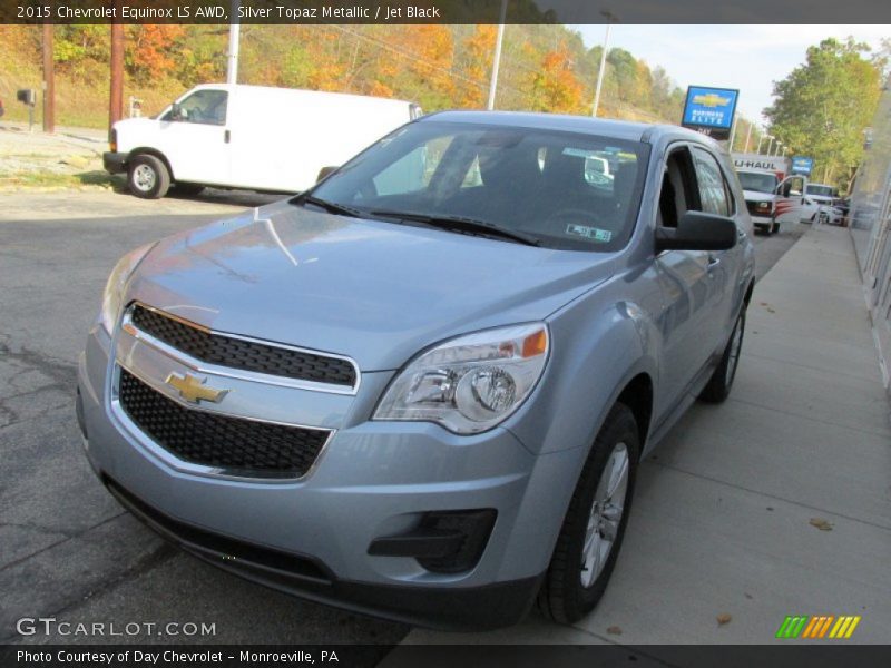 Silver Topaz Metallic / Jet Black 2015 Chevrolet Equinox LS AWD