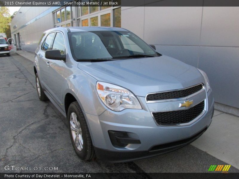 Silver Topaz Metallic / Jet Black 2015 Chevrolet Equinox LS AWD