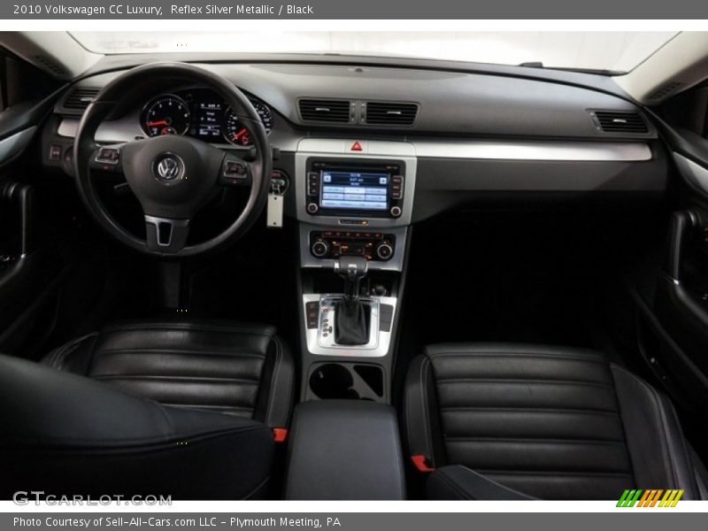 Reflex Silver Metallic / Black 2010 Volkswagen CC Luxury