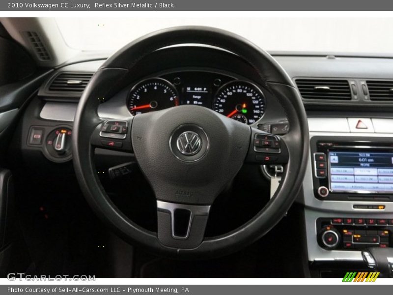 Reflex Silver Metallic / Black 2010 Volkswagen CC Luxury