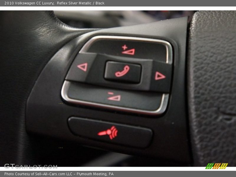 Reflex Silver Metallic / Black 2010 Volkswagen CC Luxury