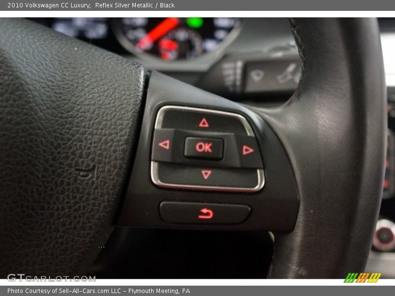 Reflex Silver Metallic / Black 2010 Volkswagen CC Luxury