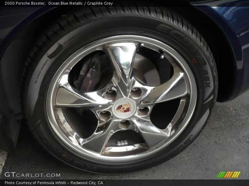 Ocean Blue Metallic / Graphite Grey 2000 Porsche Boxster