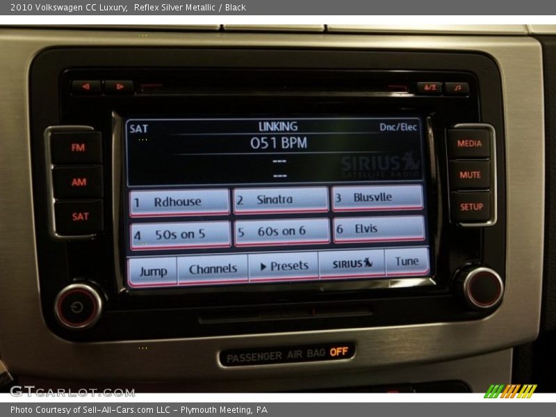 Reflex Silver Metallic / Black 2010 Volkswagen CC Luxury