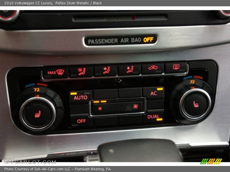 Reflex Silver Metallic / Black 2010 Volkswagen CC Luxury