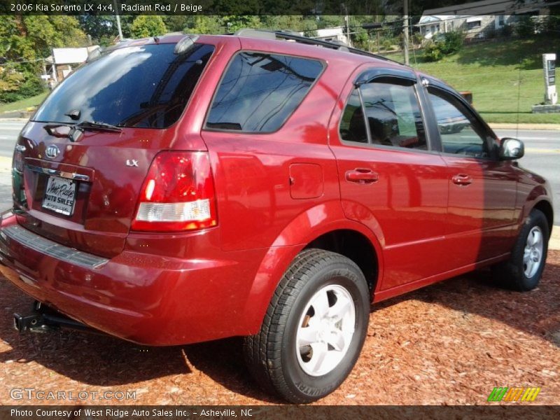Radiant Red / Beige 2006 Kia Sorento LX 4x4