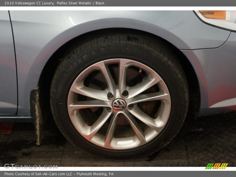 Reflex Silver Metallic / Black 2010 Volkswagen CC Luxury