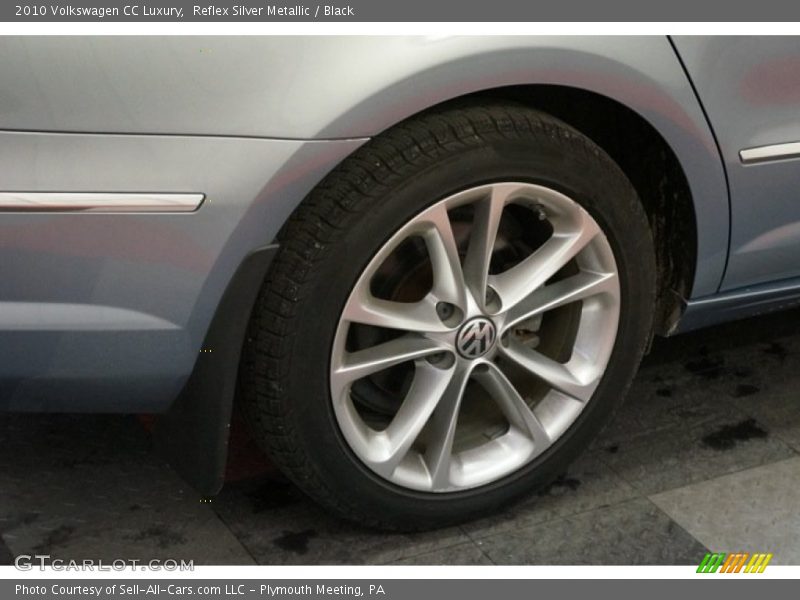 Reflex Silver Metallic / Black 2010 Volkswagen CC Luxury