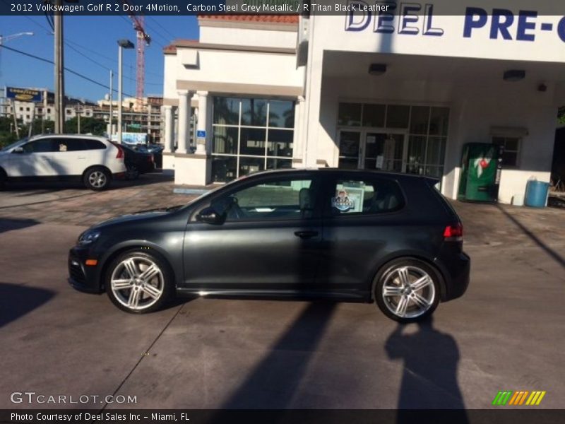 Carbon Steel Grey Metallic / R Titan Black Leather 2012 Volkswagen Golf R 2 Door 4Motion