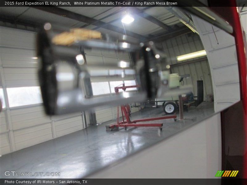 White Platinum Metallic Tri-Coat / King Ranch Mesa Brown 2015 Ford Expedition EL King Ranch