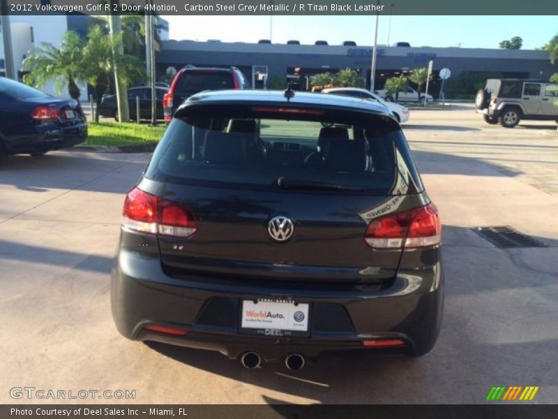 Carbon Steel Grey Metallic / R Titan Black Leather 2012 Volkswagen Golf R 2 Door 4Motion