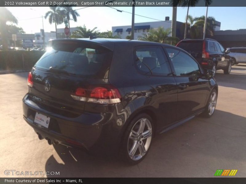 Carbon Steel Grey Metallic / R Titan Black Leather 2012 Volkswagen Golf R 2 Door 4Motion