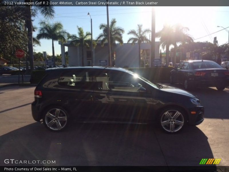 Carbon Steel Grey Metallic / R Titan Black Leather 2012 Volkswagen Golf R 2 Door 4Motion