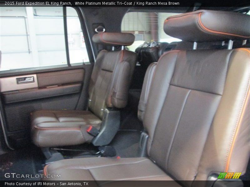 White Platinum Metallic Tri-Coat / King Ranch Mesa Brown 2015 Ford Expedition EL King Ranch