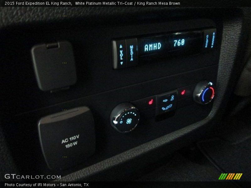 White Platinum Metallic Tri-Coat / King Ranch Mesa Brown 2015 Ford Expedition EL King Ranch