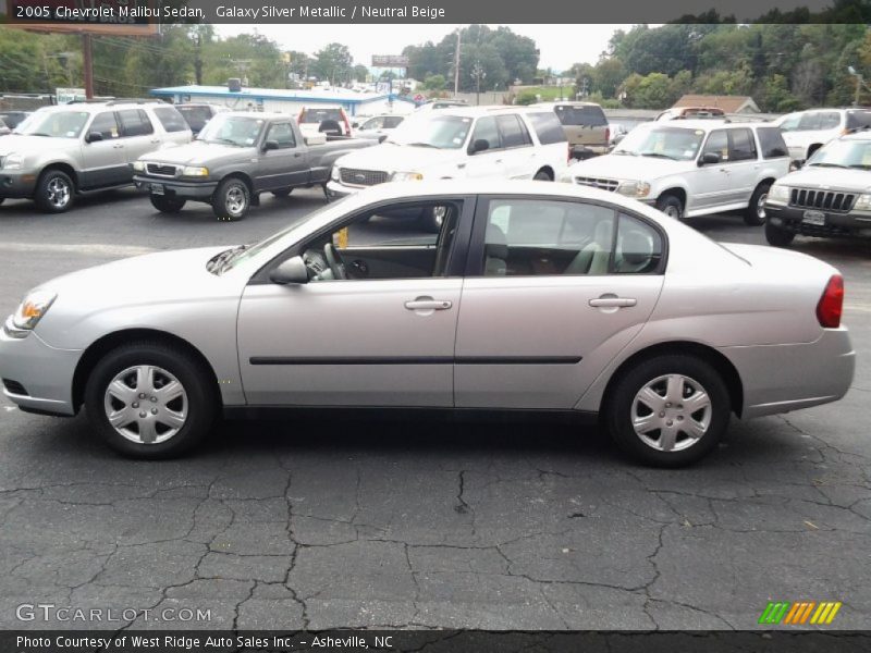 Galaxy Silver Metallic / Neutral Beige 2005 Chevrolet Malibu Sedan