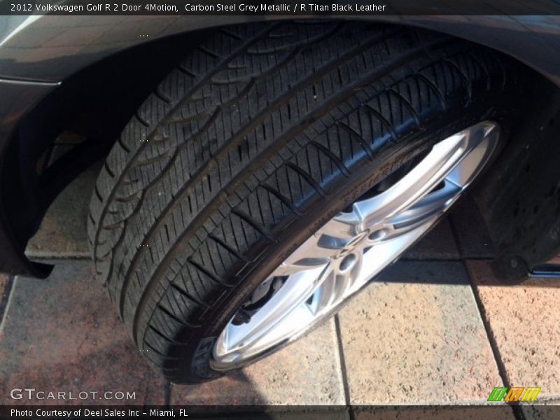 Carbon Steel Grey Metallic / R Titan Black Leather 2012 Volkswagen Golf R 2 Door 4Motion