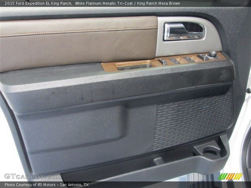 White Platinum Metallic Tri-Coat / King Ranch Mesa Brown 2015 Ford Expedition EL King Ranch