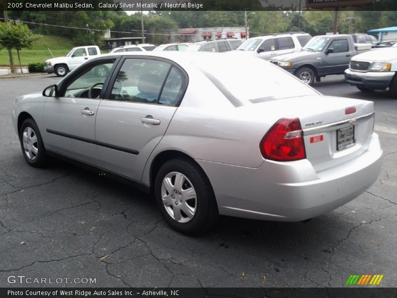 Galaxy Silver Metallic / Neutral Beige 2005 Chevrolet Malibu Sedan