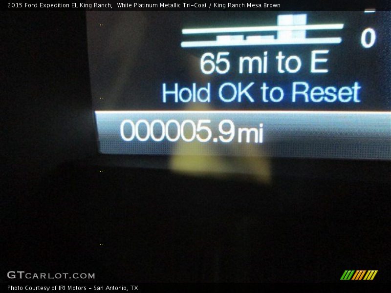 White Platinum Metallic Tri-Coat / King Ranch Mesa Brown 2015 Ford Expedition EL King Ranch