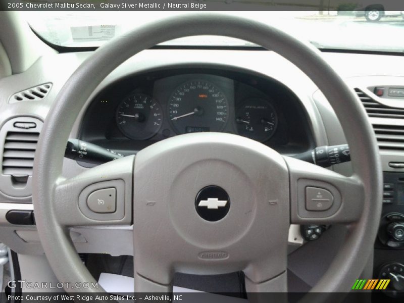Galaxy Silver Metallic / Neutral Beige 2005 Chevrolet Malibu Sedan
