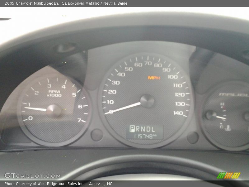 Galaxy Silver Metallic / Neutral Beige 2005 Chevrolet Malibu Sedan